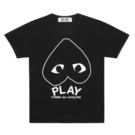 PLAY BLACK T-SHIRT WITH WHITE OUTLINE CARE INSTRUCTIONS: MACHINE WASH COLD, DO NOT BLEACH, LINE DRY IN SHADE, COOL IRON, DRY CLEAN, PETROLEUM SOLVENT ONLY, SHORT CYCLE Comme Des Garcons hoodie Details Colors: Black, White, Red, Pink, Yellow, Gray Size: S, M, L, XL, XXL High-Quality Material Shipping: Worldwide Check Out New Drop: Hoodies, Shirts, Long Sleeves, Converse so shop all right now.