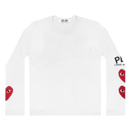 Play Comme des Garcons 3 Heart Long Sleeve